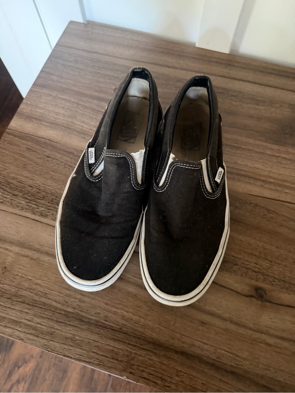 Vans Black Slip-On Canvas Sneakers